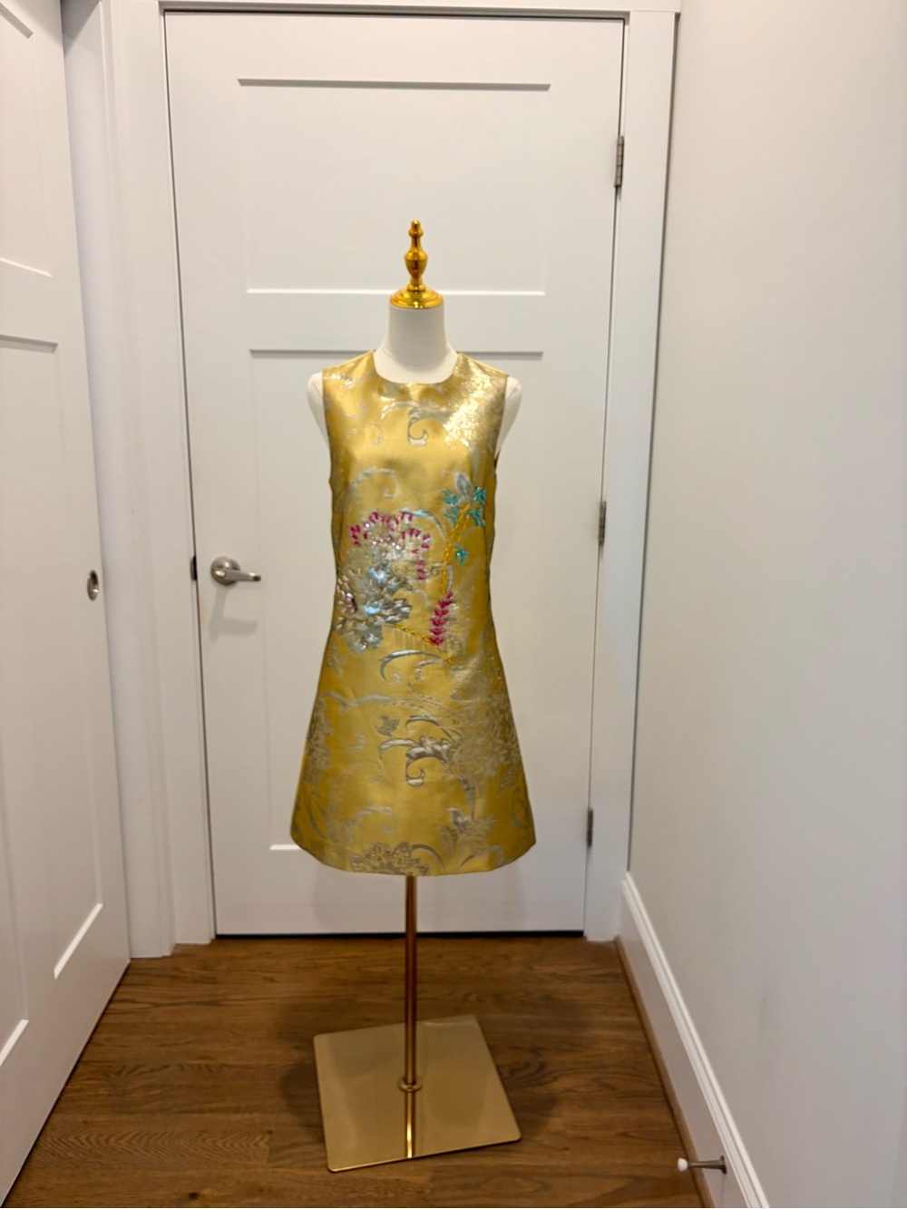 Woman’s Brocade dress with beading